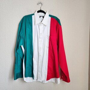 Ruddock Bros Shirtmakers Mens Shirt Size XL Multi Colorblock Western‎ Button Up